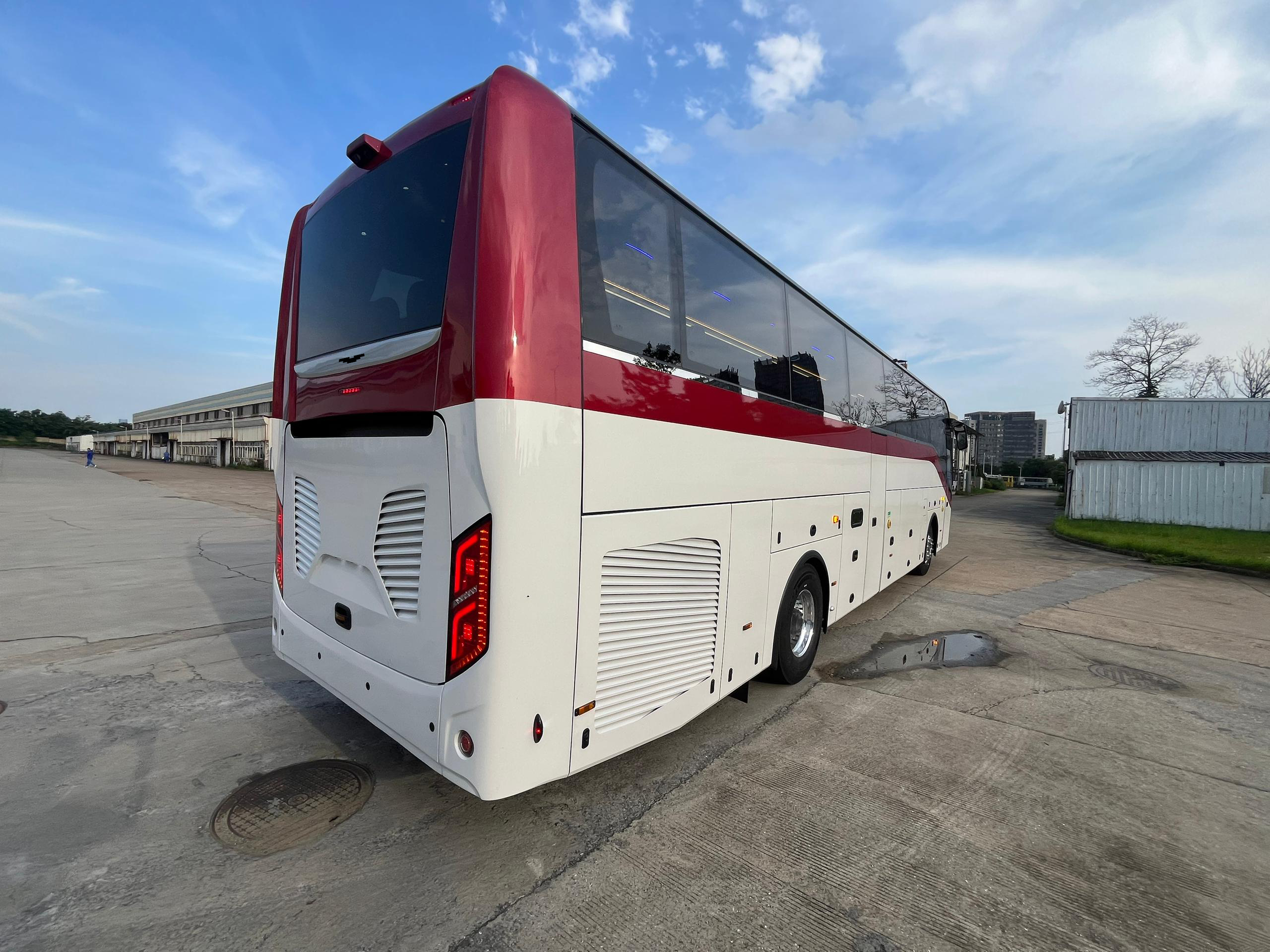 Finished coach exterior — rear
