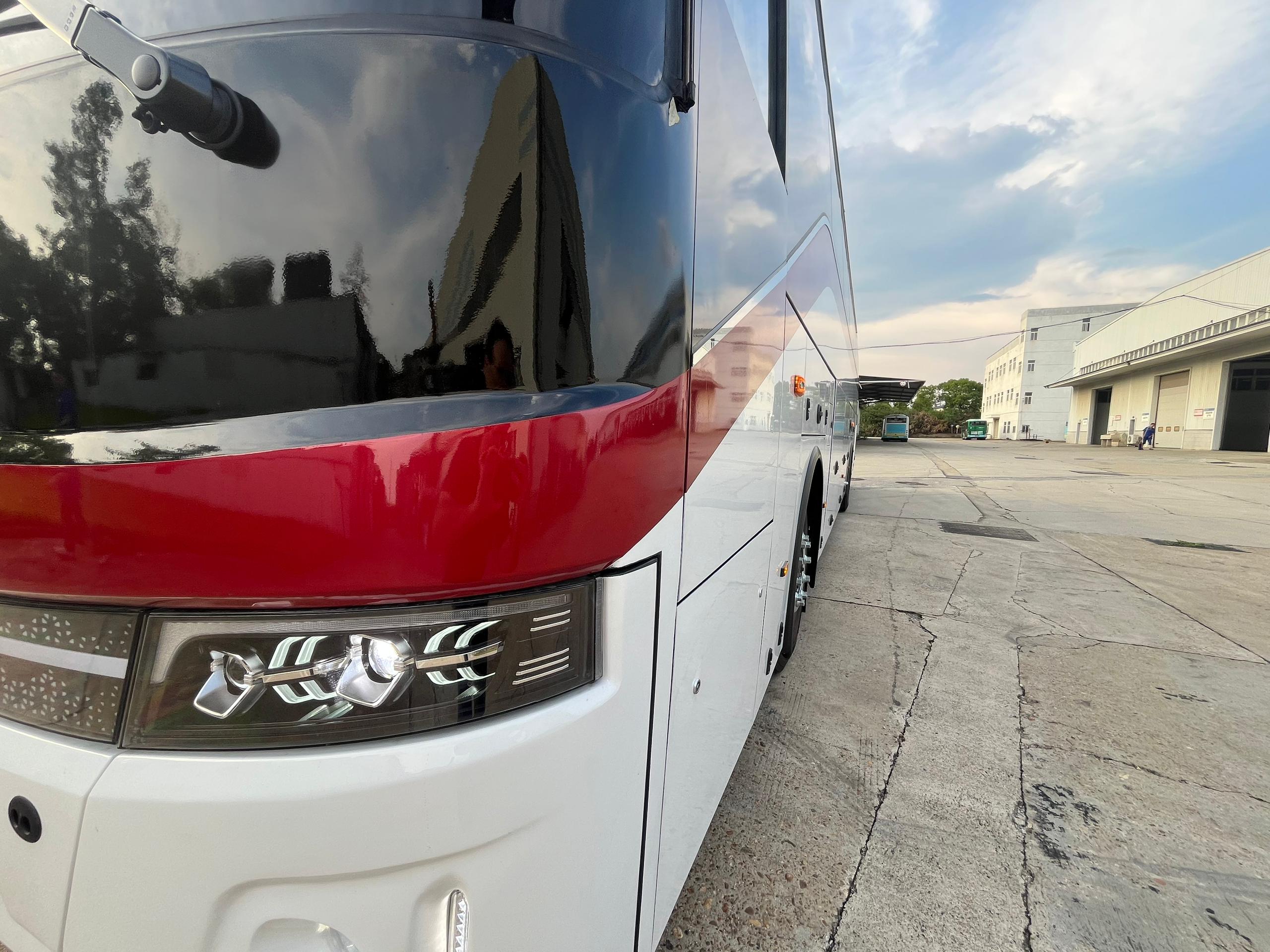 Finished coach exterior — rear