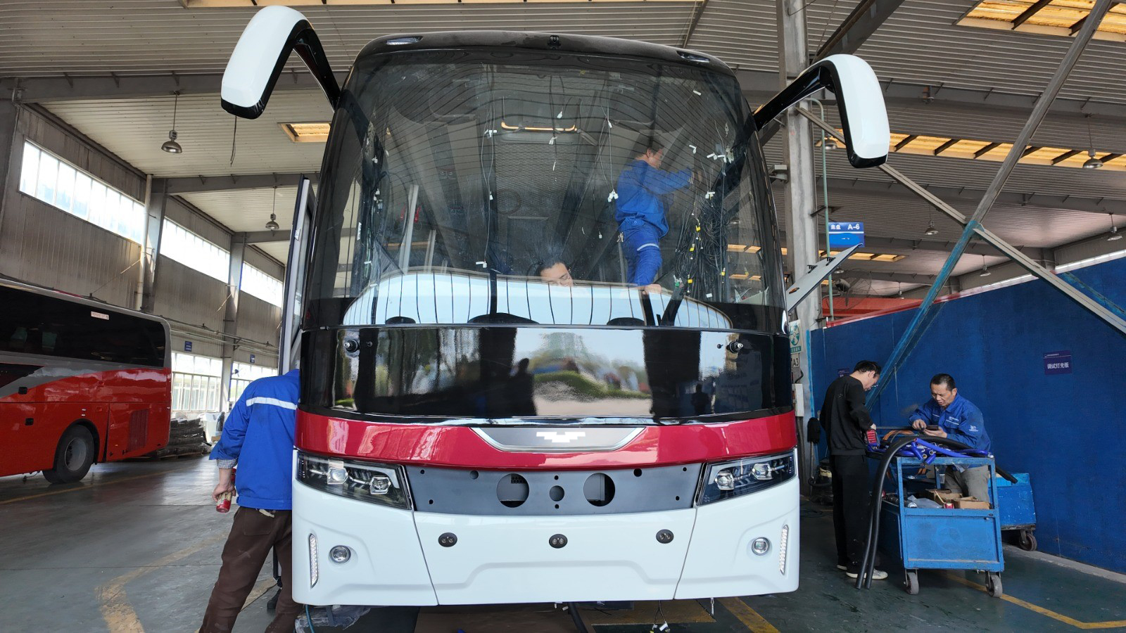 Manufacturing: paint prep or factory side view